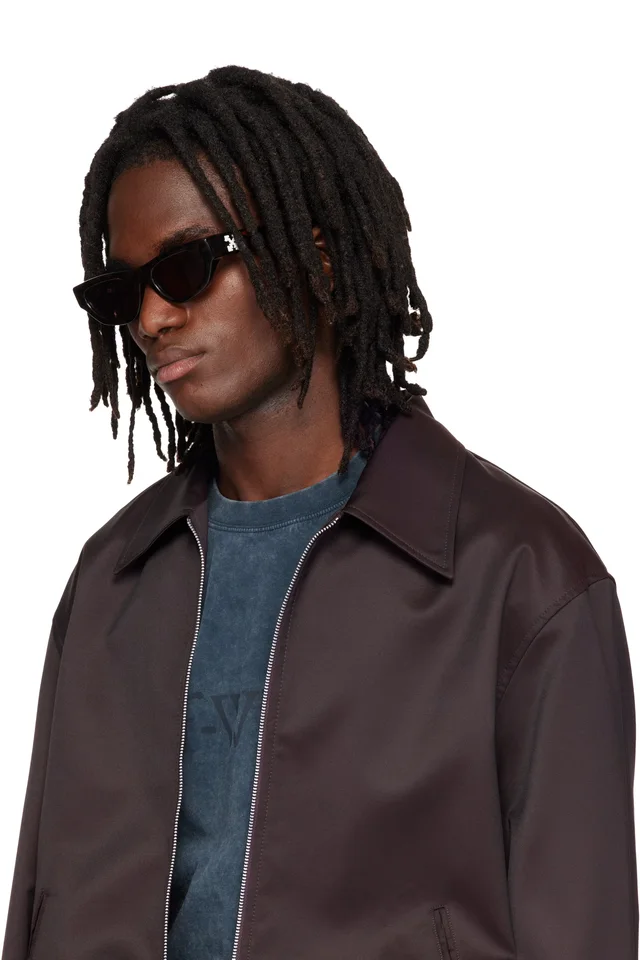 Off-White Brown Honolulu Sunglasses, photo 4 of 4 from SSENSE