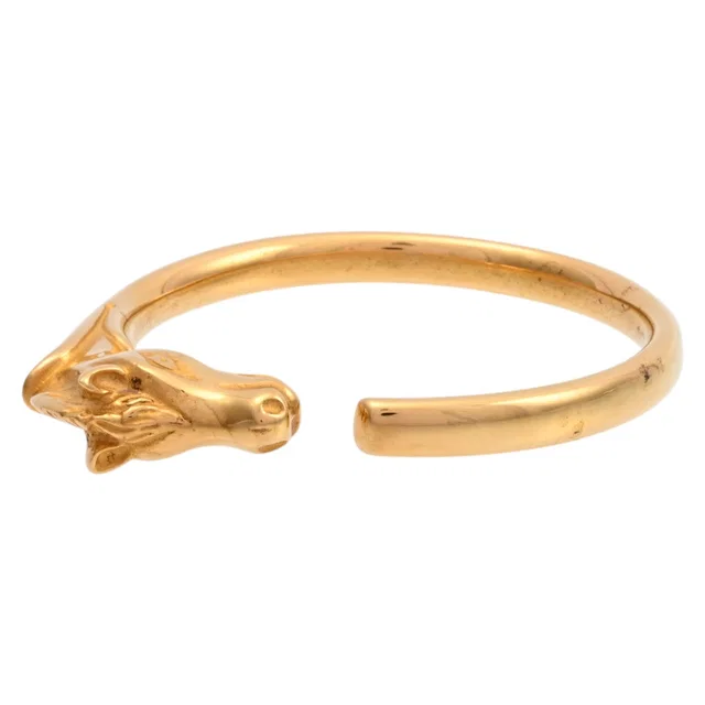 Hermès Cheval Hose Bracelet Gold in Gold from VINTAGE QOO TOKYO