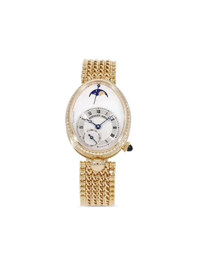Breguet Reine de Naples 28mm - women - 18kt Yellow Gold - One Size - White in white from Farfetch