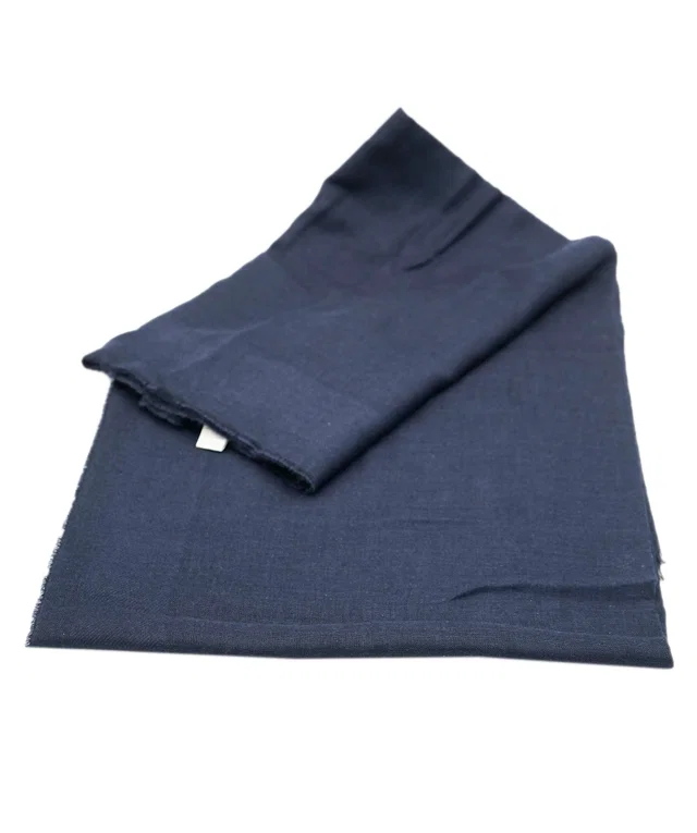 Hermès navy cashmere scarf in Navy Cashmere from Luxury Promise