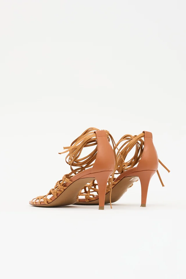 Stella McCartney Faux Leather Woven Sandal in Woven leather from VSP Consignment, photo 2 of 2