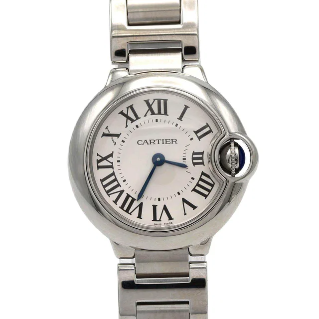 Cartier Ballon Bleu Stainless Steel Quartz in Blue from LuxUness