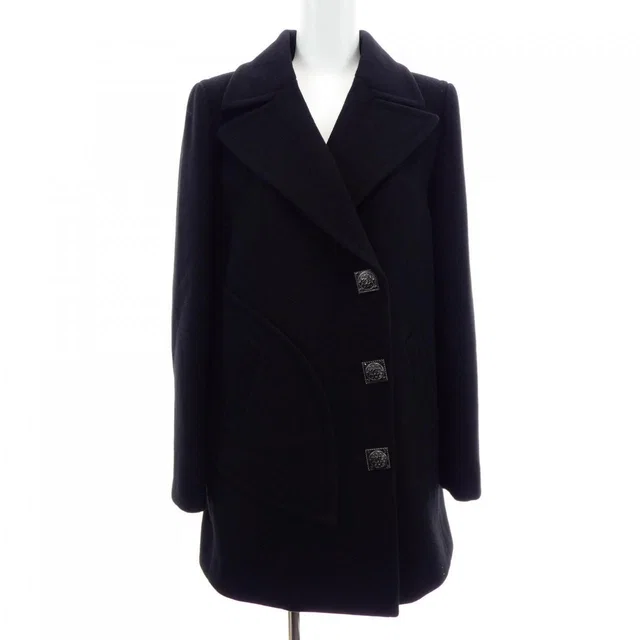 Chanel Coat Black in Black from The Reluxe