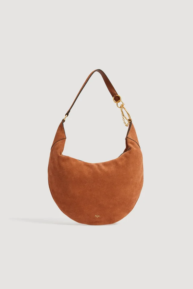 AJE Kimber Large Suede Hobo in Brown from Aje, photo 1 of 1