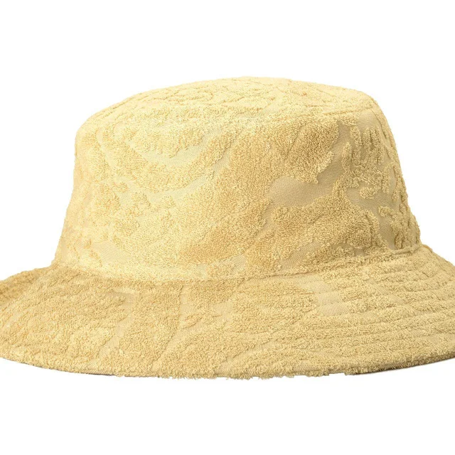 Versace Men's Cotton Hat - Cream/Tan in neutral|brown from Depop, photo 3 of 9