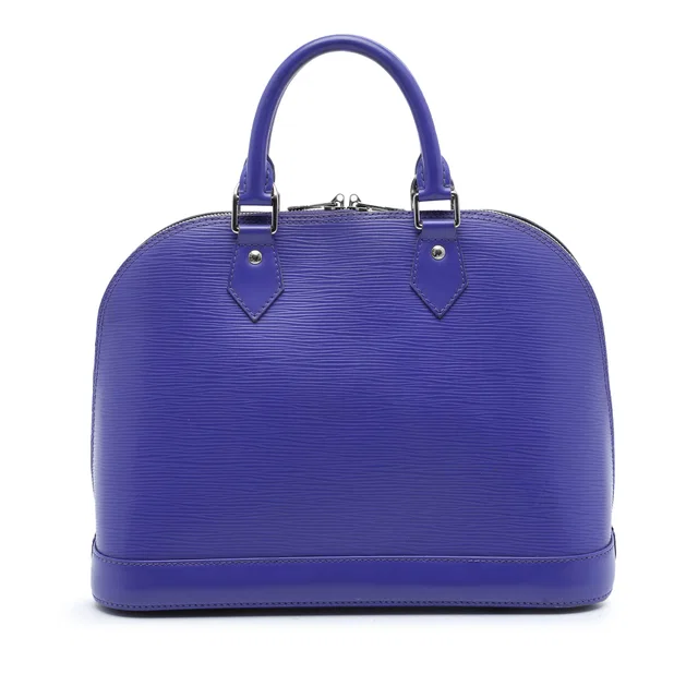 Purple Louis Vuitton Epi Alma PM Handbag in Purple Leather from Designer Revival