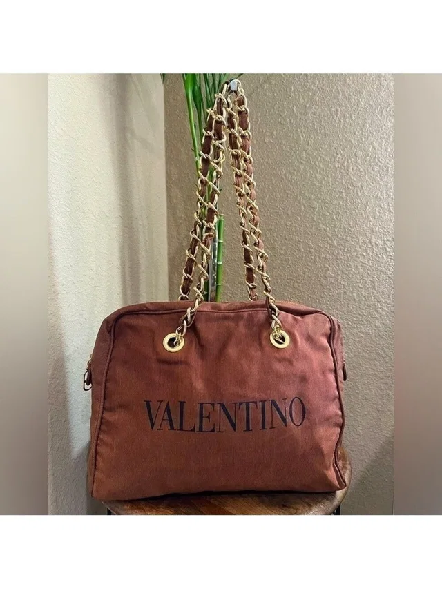 Valentino Garavani Nylon Shoulder Bag in brown|red Nylon from Poshmark