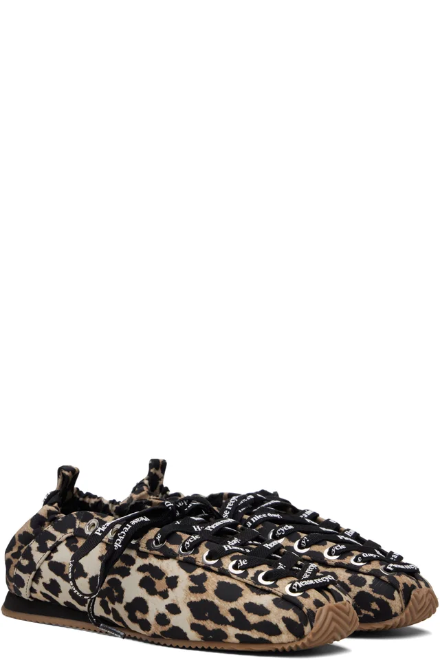GANNI Brown & Black Sporty Ballerina Flats, photo 4 of 5 from SSENSE