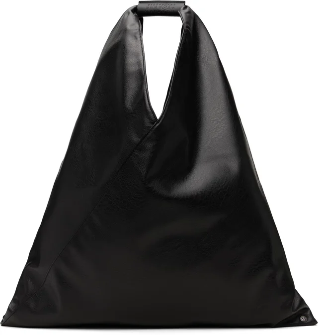 MM6 Maison Margiela Black Classic Triangle Tote, photo 5 of 8 from SSENSE