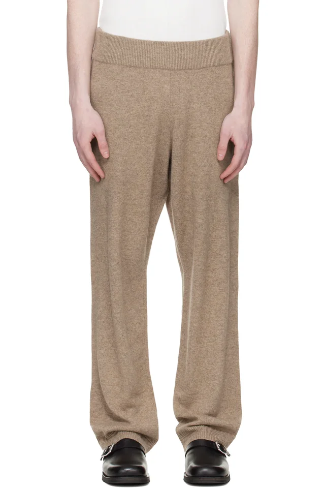 Entire Studios Beige Knit Lounge Pants, image 1 of 1 from SSENSE