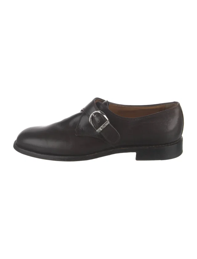 Bally Leather Monk Straps in black Leather from The RealReal