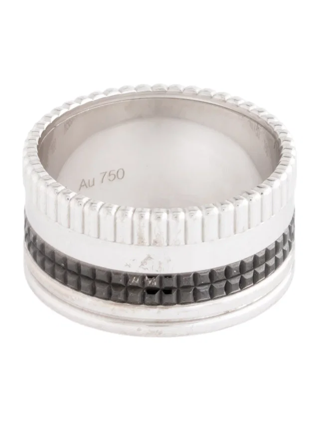 Boucheron 18K Quatre Black Edition Large Ring in multicolor from The RealReal