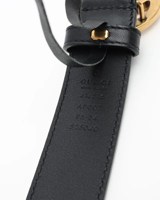 Gucci GG Marmont Belt, size 85 in Denim from A Retro Tale, photo 5 of 5