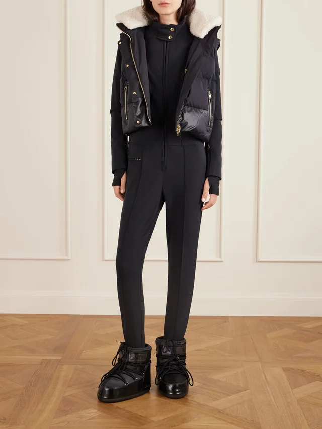 BOGNER Ulla 2in1 hooded plush-trimmed padded quilted ski suit in Black, photo 2 of 2 from NET-A-PORTER (Canada)