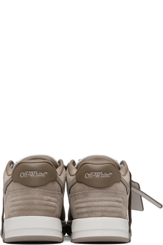 Off-White Brown & White 'Out Of Office' Sneakers, photo 2 of 5 from SSENSE