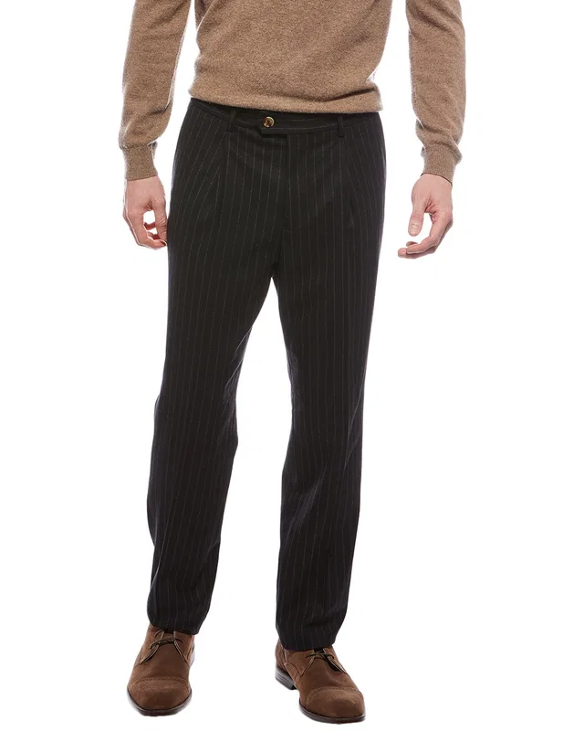 Brunello Cucinelli Pleated Wool Pant, image 1 of 1 from Gilt