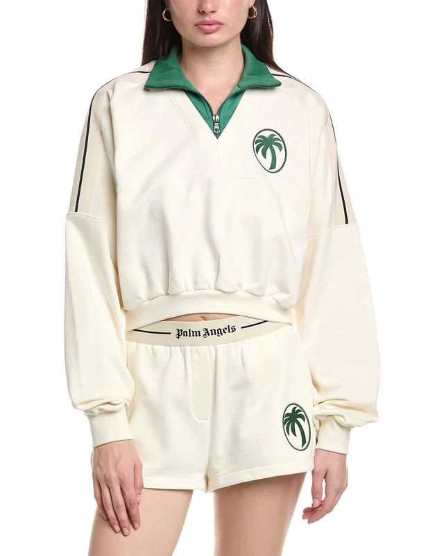 Palm Angels Crewneck Zip Sweatshirt, image 1 of 1 from Rue La La