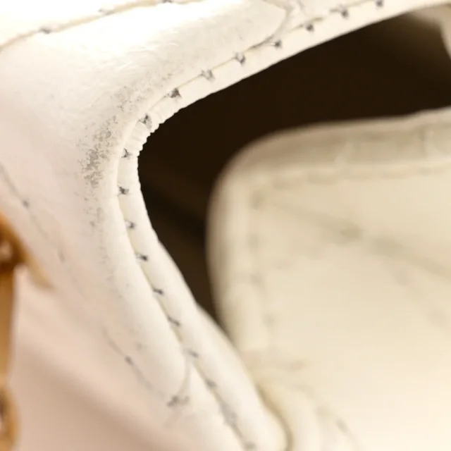 Chanel Aged Calfskin Quilted 2.55 Reissue Mini Flap White in White Calfskin from FASHIONPHILE, photo 13 of 14