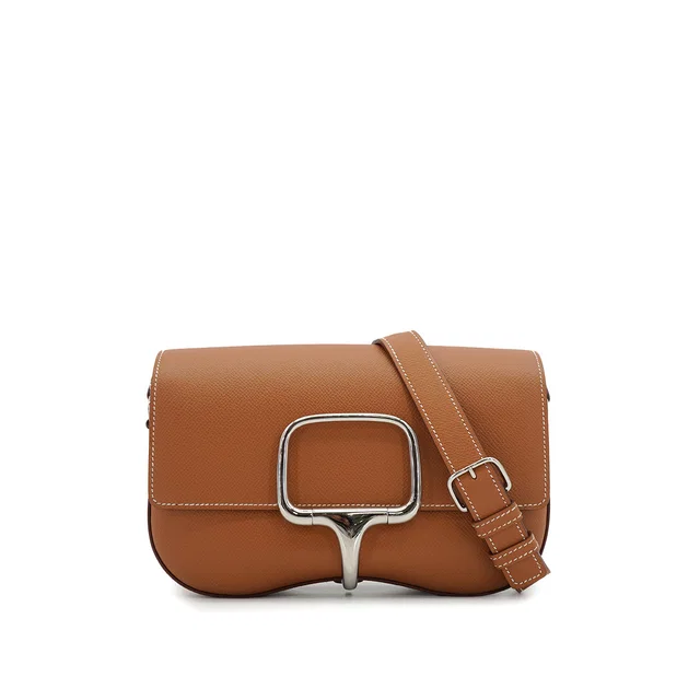 Hermès Della Cavalleria Elan Gold Veau Epsom Shoulder Bag 2023 B Stamp Palladium Hardware in Gold Epsom leather from Luxury Promise