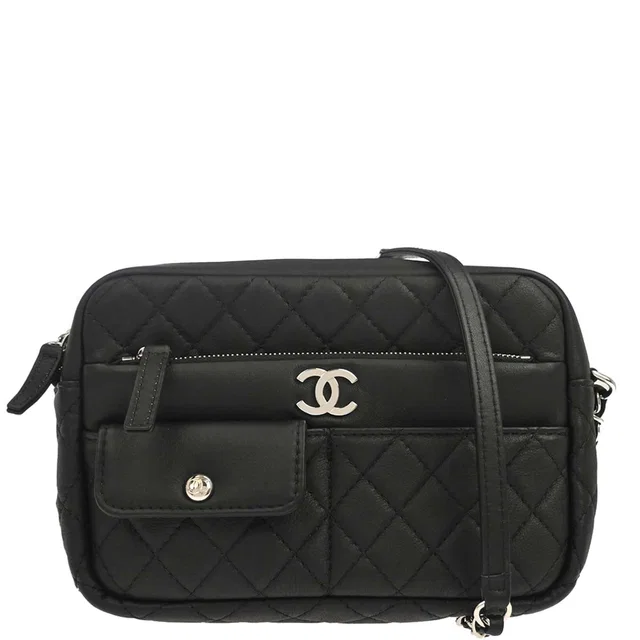 Chanel 2019 Black Lambskin Ultra Pocket Camera Bag in Black Lambskin from AMORE Vintage Tokyo