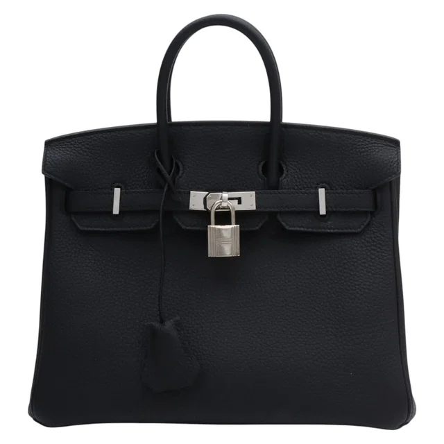 Hermès 2018 Birkin 25 Black in Black Togo leather from VINTAGE QOO TOKYO