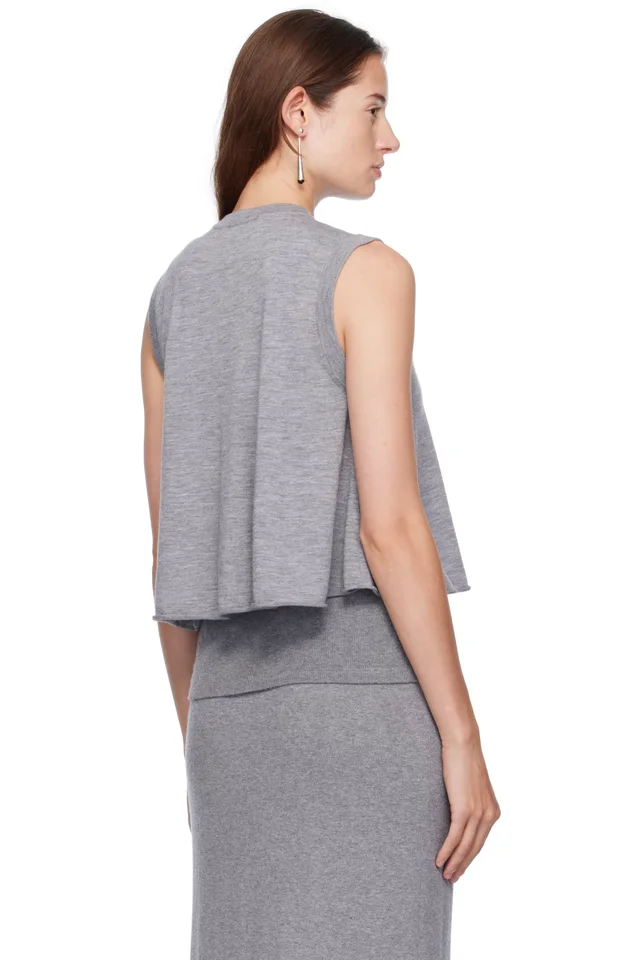 LISA YANG Gray Nali Top, photo 3 of 4 from SSENSE
