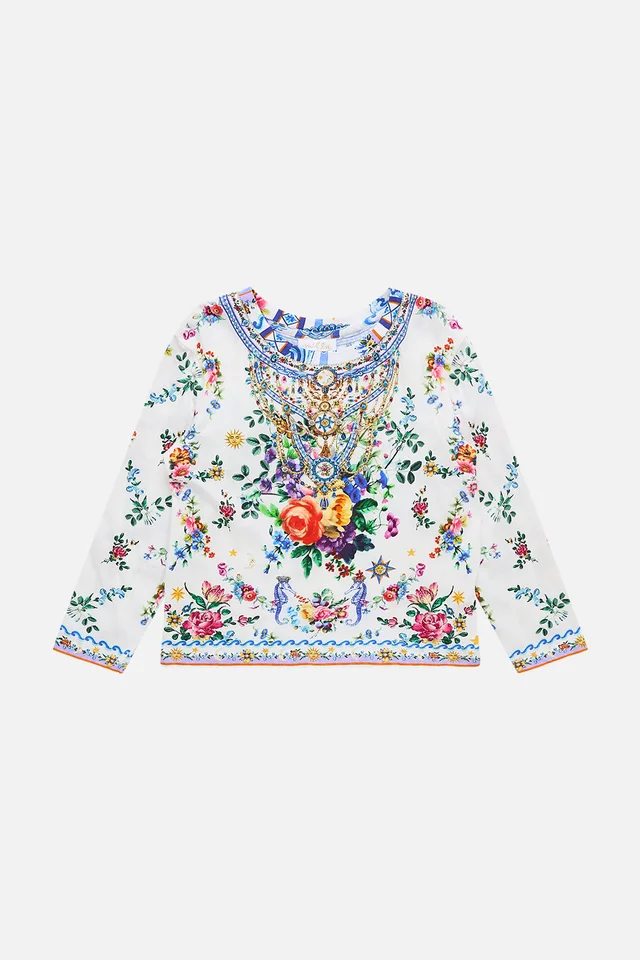 Camilla eBoutique KIDS RELAXED LONG SLEEVE TEE 4-10 TILES DARLS from CAMILLA, photo 1 of 1