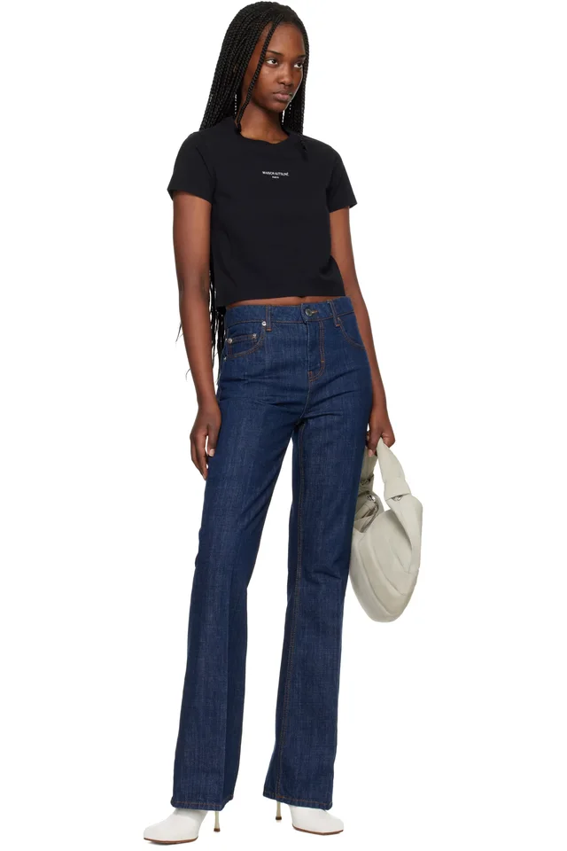 Black 'Maison Kitsuné Paris' Baby T-shirt, photo 4 of 4 from SSENSE