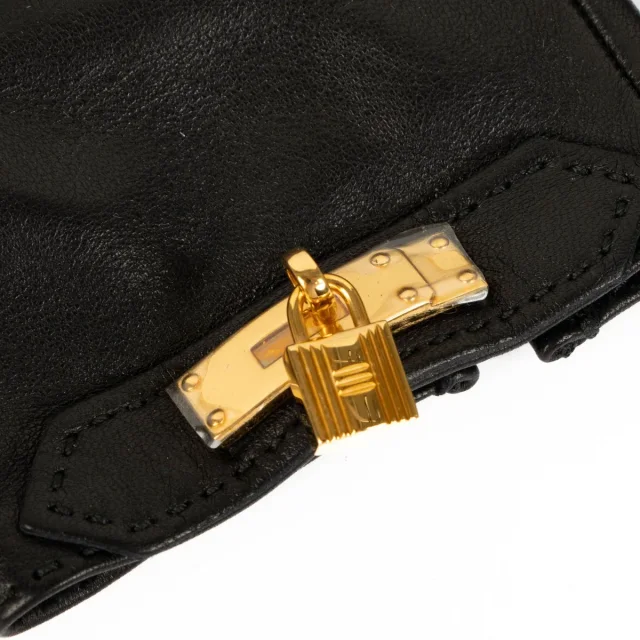 Hermès Goya Gloves - Size 8 in Black Leather from Labellov, photo 3 of 3