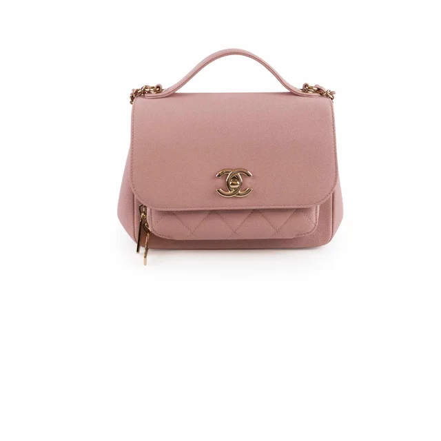 Chanel Caviar Buisness Affinity Small Light Pink in Pink Caviar leather from The Purse Affair
