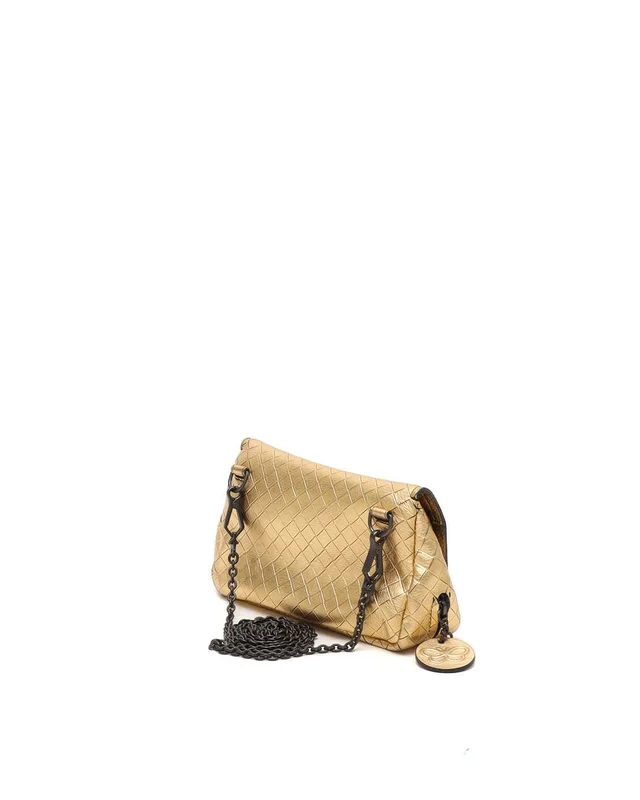 Bottega Veneta Metallic Intrecciomirage Chain Flap Bag in Leather from A Retro Tale, photo 3 of 7