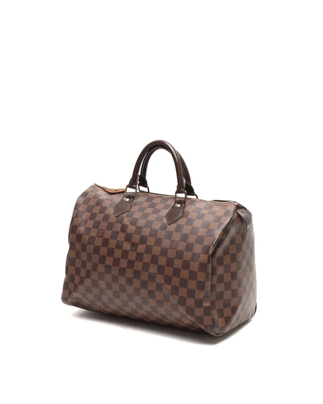 Louis Vuitton Damier Ebenne Speedy 35 Bag in Canvas from A Retro Tale, photo 3 of 8
