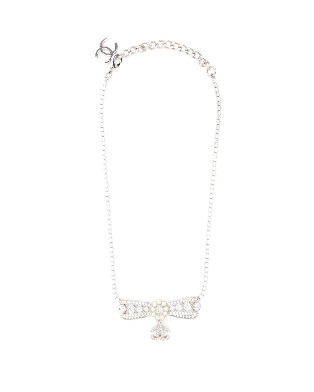 Chanel Coco Mark Rhinestone Bow Choker from A Retro Tale, photo 3 of 5