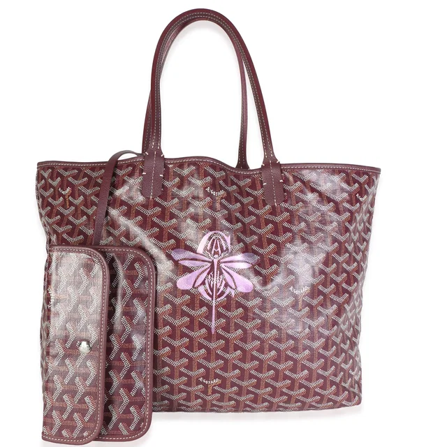 Goyard Burgundy Goyardine Canvas Dragon Fly Saint Louis PM in Burgundy Canvas from myGemma