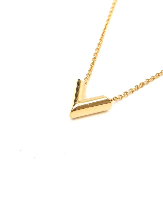 Louis Vuitton Essential V Necklace in Silk from A Retro Tale, photo 3 of 4