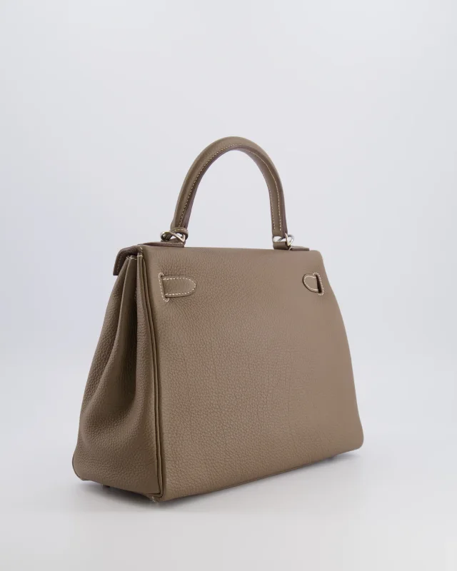 Hermès Kelly 28 Retourne Bag in Taupe Togo leather from Sellier, photo 9 of 23