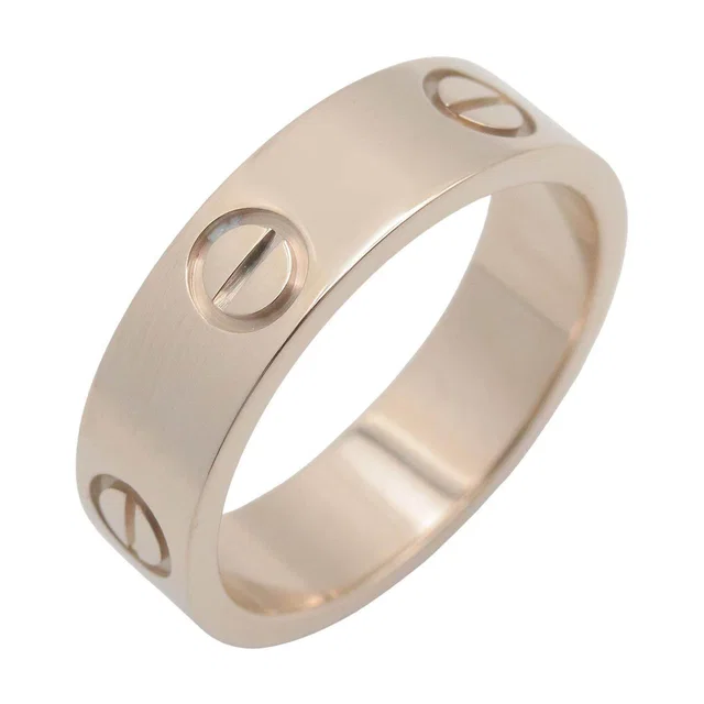 Cartier Love Au750 White Gold Ring Size 54 in White from LuxUness