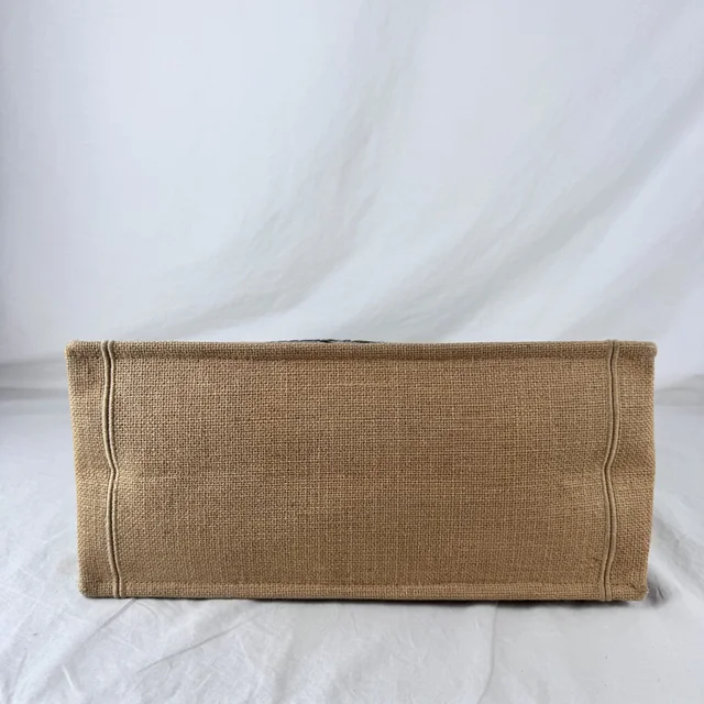 Dior Jute Canvas Medium Book Tote Bag in embroidered canvas from Reowned, photo 5 of 12