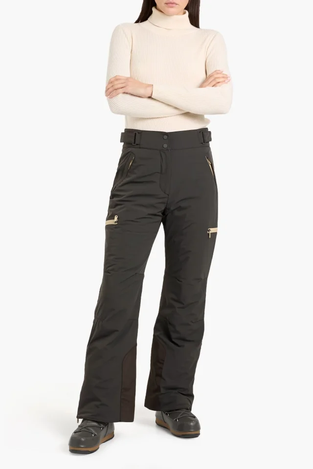 Brunello Cucinelli Logo-Print Bootcut Ski Pants in Anthracite, photo 2 of 4 from THE OUTNET