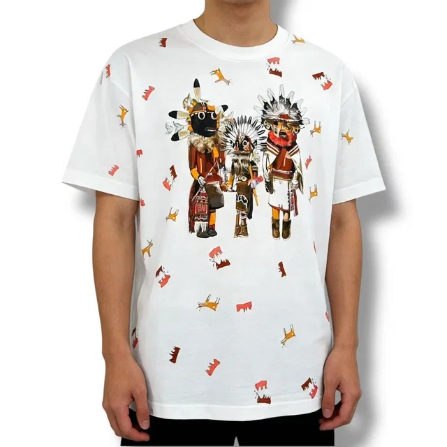 Hermès T-Shirt Kachina White in White from The Reluxe