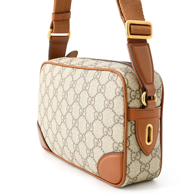 Gucci GG Emblem Shoulder Bag Brown/Beige821216 FAED3 9786 GG Emblem Leather in Brown Leather from GALLERY RARE, photo 2 of 2