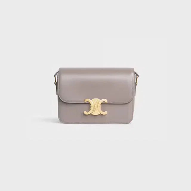Celine Cel Shoulder Bag — Gray Leather in Grey Leather from HEWI