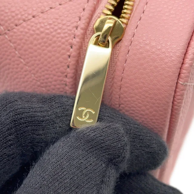Chanel 2-Way Vanity Chain Shoulder Bag PinkAP4778 Caviar Leather in Caviar leather from GALLERY RARE, photo 11 of 18
