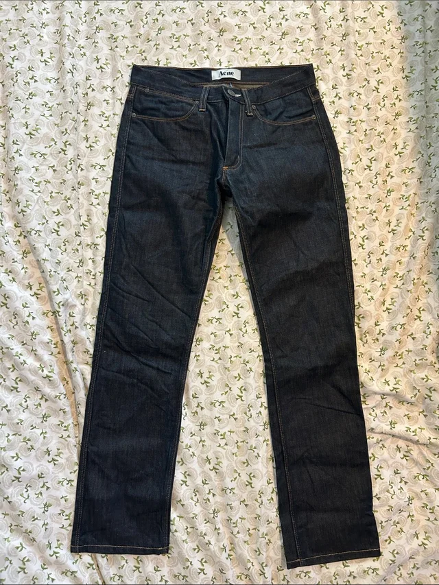 Acne Studios Straight-Leg Jeans In Dark Indigo in blue Denim from Poshmark
