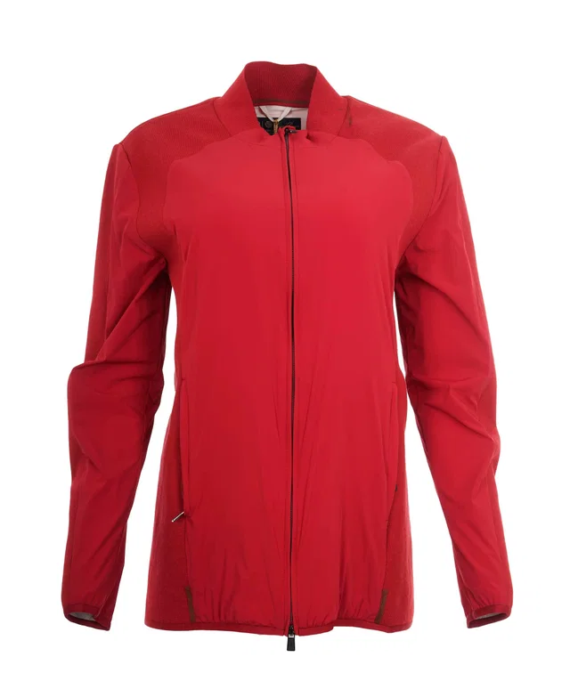 Loro Piana Red Bomber Jacket Size M in Red Nylon from Luxury Promise