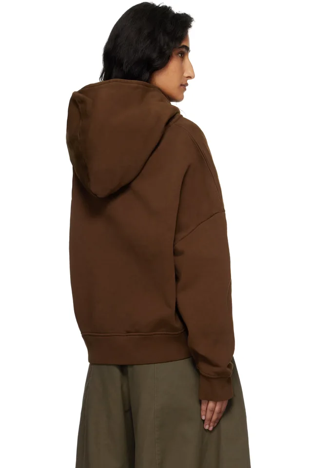 Entire Studios Brown Eternal Zip Hoodie, photo 3 of 4 from SSENSE