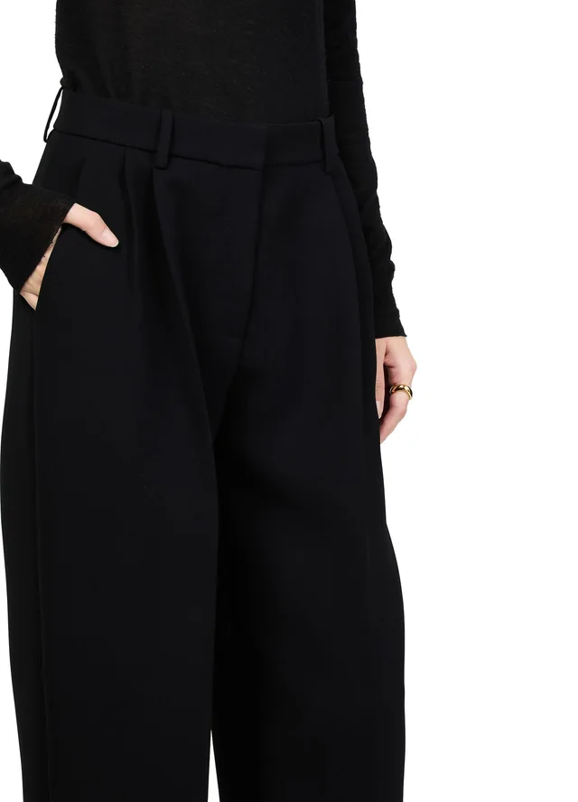KHAITE August pants in Black 100% polyester, photo 4 of 6 from 24S (US)