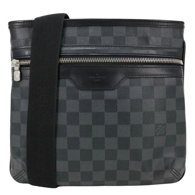 Louis Vuitton Thomas Damier Graphite Messenger Bag Black in Black Coated canvas from Dallas Designer Handbags
