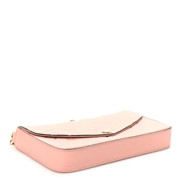 Louis Vuitton Empreinte Pochette Felicie Chain Wallet Rose Poudre in Pink Calfskin from FASHIONPHILE, photo 5 of 12