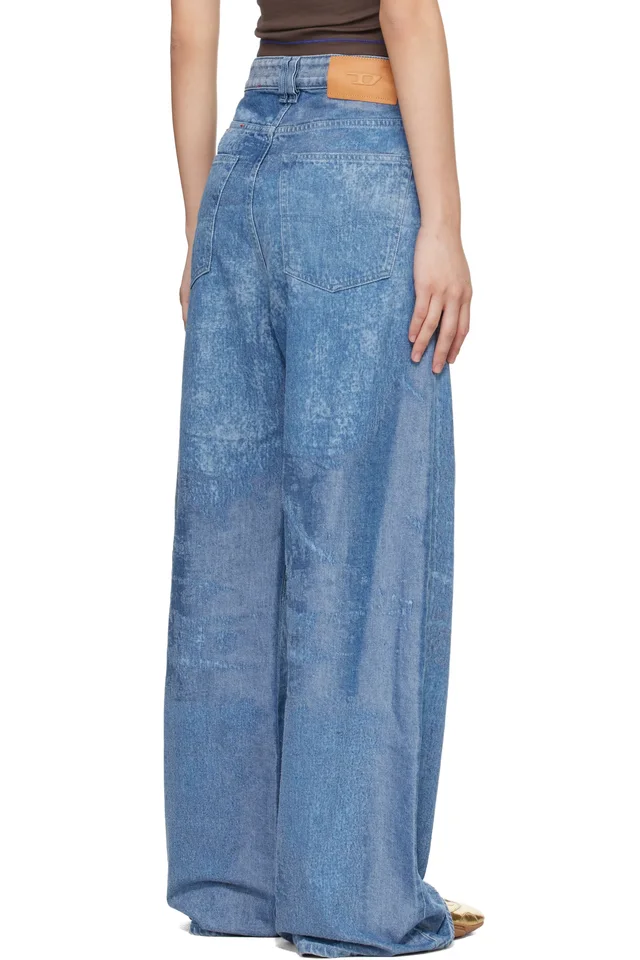 Diesel Blue 1996 D-Sire Relaxed Low Waist Jeans, photo 3 of 4 from SSENSE